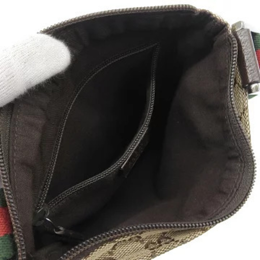 Gucci Crossbody Brown GG Shoulder Canvas Bag - Picture 3 of 8